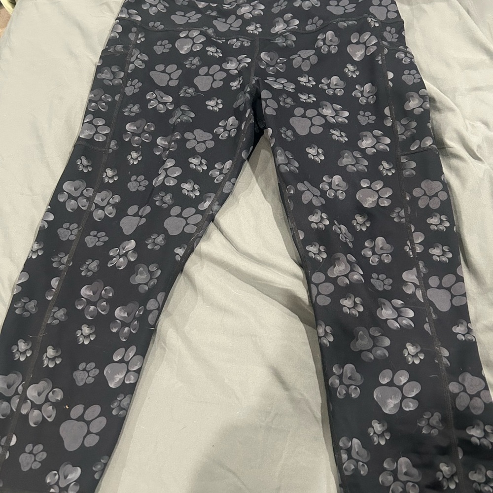 CVG Black Paw Print Leggings